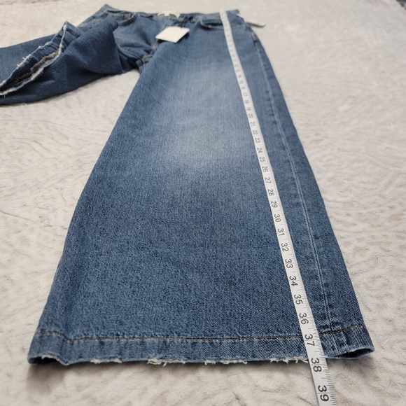 Current/Elliott Women's Wide Leg Crop Jean Size 28 NWT Bromes Blue - Picture 13 of 16